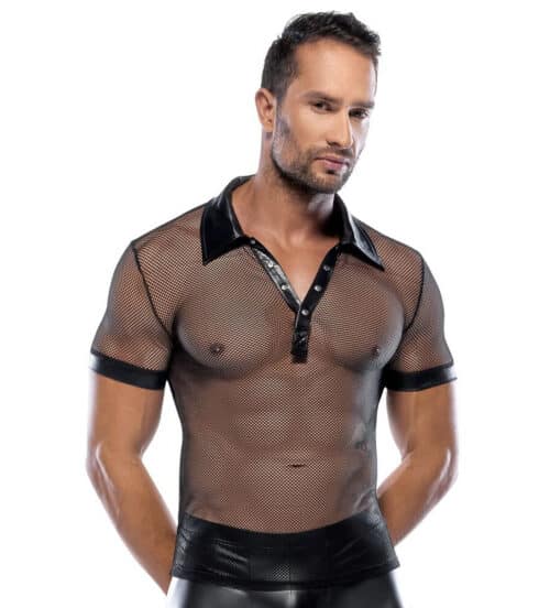 heren net shirt