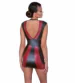 Mini-robe Look Mat Rouge et Noir – Image 6
