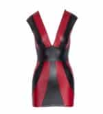 Mini-robe Look Mat Rouge et Noir – Image 5