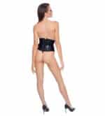 Corset en Vinyle Laçage et Fermeture éclair - Noir – Image 8