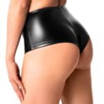 Hotpants in glanzende wetlook van Noir