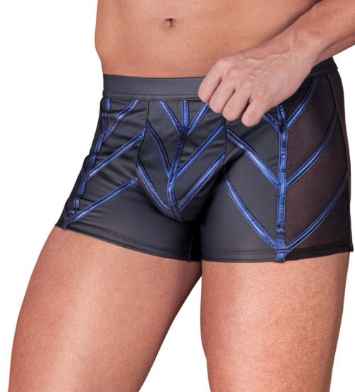 Boxershort zwart/blauw