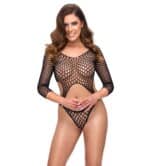 Body résille manches longues effet string Rio – Image 2