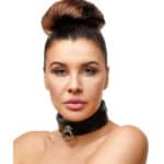 leren halsband met O ring