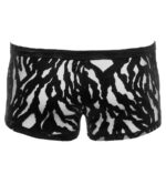 Boxer homme noir transparent à effet dévoré – Image 7