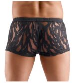 Boxer homme noir transparent à effet dévoré – Image 4