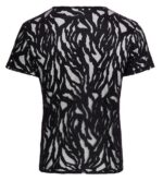 T-shirt homme noir transparent à effet dévoré – Image 7