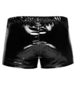 Short moulant pour homme en vinyle noir – Image 6