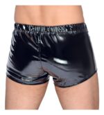 Short moulant pour homme en vinyle noir – Image 4
