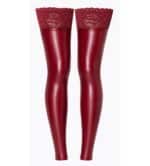 Bordeaux Wetlook Hold-up Kousen zonder Voet - Afbeelding 4