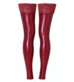 Bordeaux Wetlook Hold-up Kousen zonder Voet - Afbeelding 5