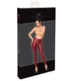 Bordeaux Wetlook Legging met Rits - Afbeelding 8
