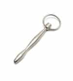 Holle Metalen Penisplug met Ring - Afbeelding 2