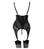 Bustier van Satijn en Kant met Jarretels - Afbeelding 9