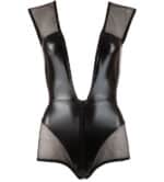 Body van Netstof en Wetlook met Rits - Afbeelding 5