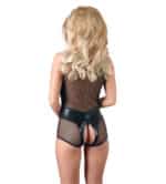 Body van Netstof en Wetlook met Rits - Afbeelding 4