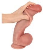 Realistische XL Dildo 25,5 cm met Beweegbare Huid, RealMan - Afbeelding 4